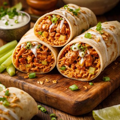 Image of Buffalo Chicken Burritos