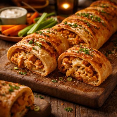 Image of Buffalo Chicken Garbage Bread