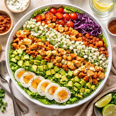 Image of Buffalo Chicken Layered Salad
