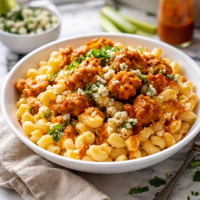 Image of Buffalo Chicken Macaroni and Cheese