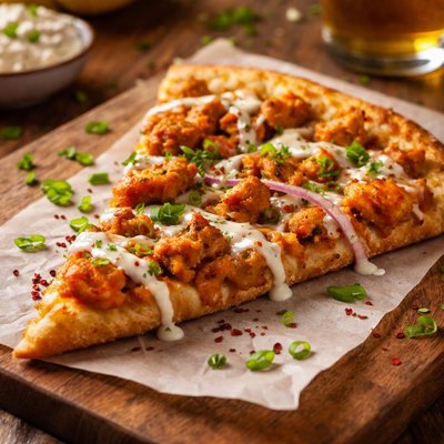 Image of Whole30 Buffalo Chicken Pizza Slice