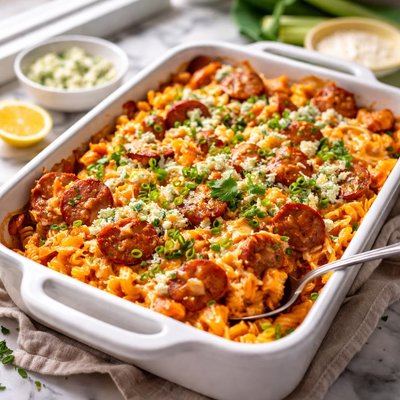 Image of Buffalo Chicken Sausage Casserole