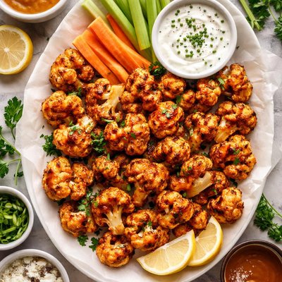 Image of Buffalo Grilled Cauliflower Healthy Wings