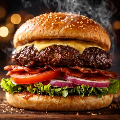 Image of Buffalo or Beef Burger