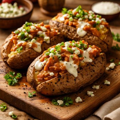 Image of Buffalo Style Baked Potatoes