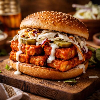 Image of Buffalo Tofu Sandwich