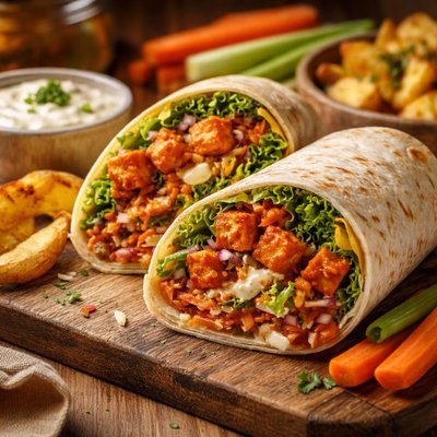 Image of Buffalo Tofu Wrap