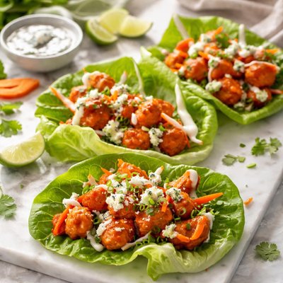 Image of Buffalo Wing Lettuce Wraps