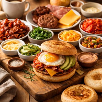 Image of Build Your Own Breakfast Egg Sandwich