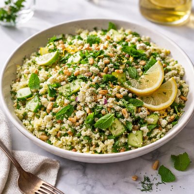 Image of Bulgur Cucumber Dill and Mint Salad