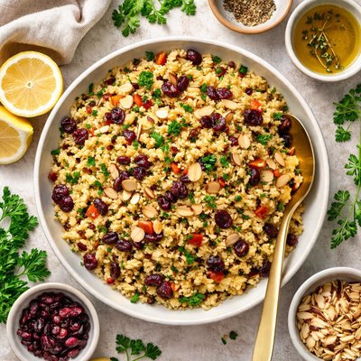 Image of Bulgur Pilaf W Almonds and Cranberries