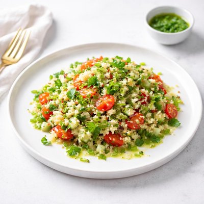 Image of Bulgur Salad with Green Onion Vinaigrette
