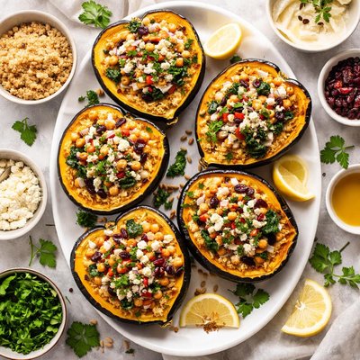 Image of Bulgur Stuffed Acorn Squash