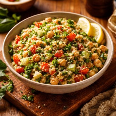 Image of Bulgur Wheat Tabbouleh with Chickpeas