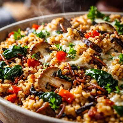 Image of Bulgur Wild Rice Casserole