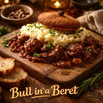 Image of Bull in a Beret