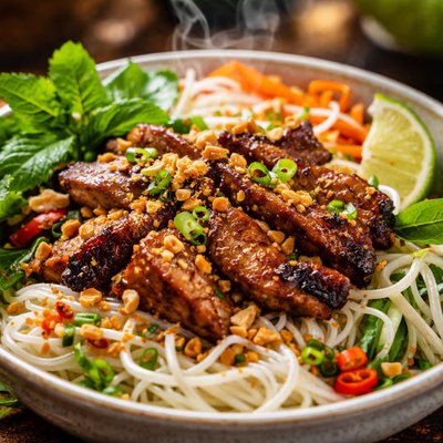 Image of Bun Thit Nuong Grilled Pork and Vermicelli Salad