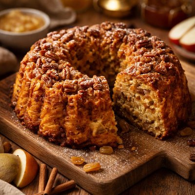 Image of Bundt Applesauce Noodle Kugel