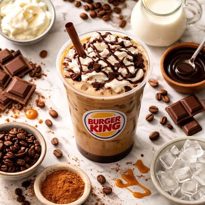 Image of Burger King Style Iced Mocha Coffee Drink