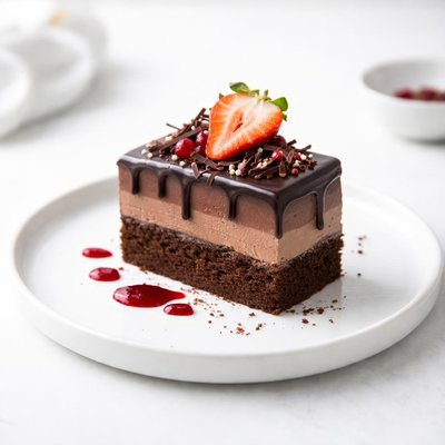 Image of Burning Love Chocolate Cream Cake