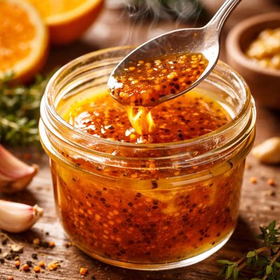 Image of Burnt Honey and Orange Vinaigrette