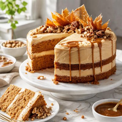 Image of Burnt Sugar Cake with Caramel Frosting