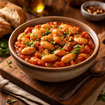 Image of Butter Beans in Tomato Sauce