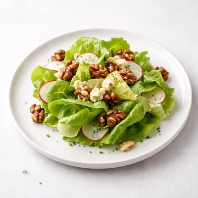 Image of Butter Lettuce Salad with Candied Walnuts