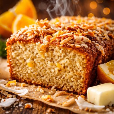 Image of Butter Orange Coconut Coffee Cake