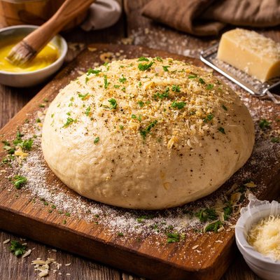 Image of Butter Parmesan Pizza Crust Dough