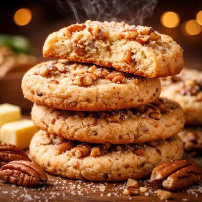Image of Butter Pecan Shortbread Cookies