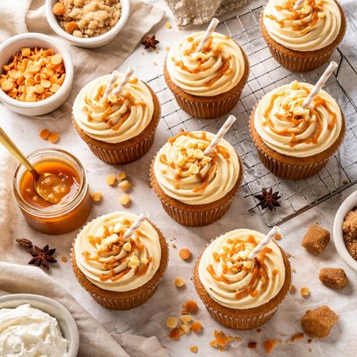Image of Butterbeer Cupcakes