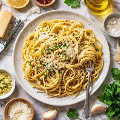 Image of Buttered Linguine with Parmesan