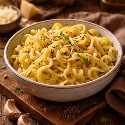 Image of Buttered Noodles with Caraway Seeds