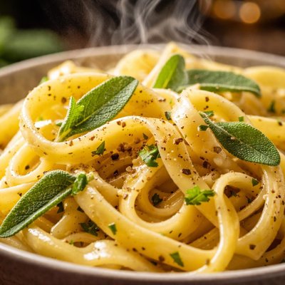 Image of Buttered Noodles with Fresh Sage