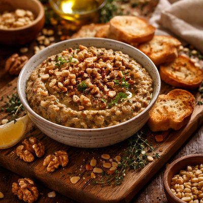 Image of Buttered Nut and Lentil Dip