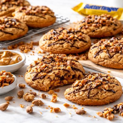 Image of Butterfinger Peanut Butter Cookies