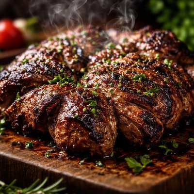 Image of Butterflied Barbecued Leg of Lamb
