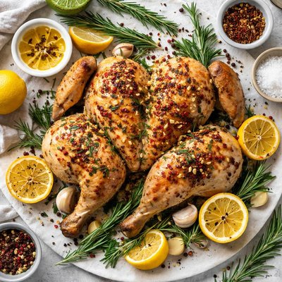 Image of Butterfly Chicken with Lemon Rosemary