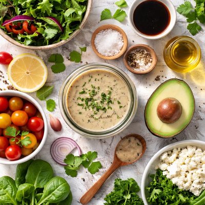 Image of Buttermilk Balsamic Salad Dressing