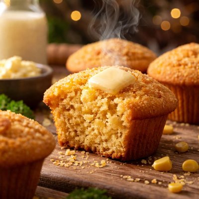 Image of Buttermilk Cornmeal Muffins