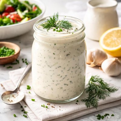 Image of Buttermilk Garlic Salad Dressing