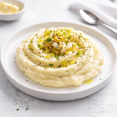 Image of Buttermilk Mashed Spuds with Garlic and Leeks