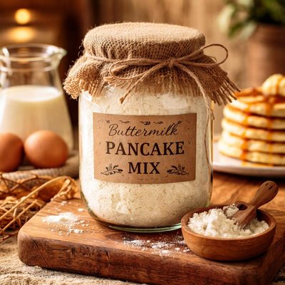 Image of Buttermilk Pancake Mix in a Jar
