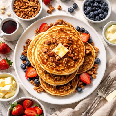 Image of Buttermilk Pecan Pancakes