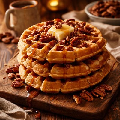 Image of Buttermilk Pecan Waffles