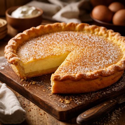 Image of Buttermilk Pie in Cornmeal Pastry