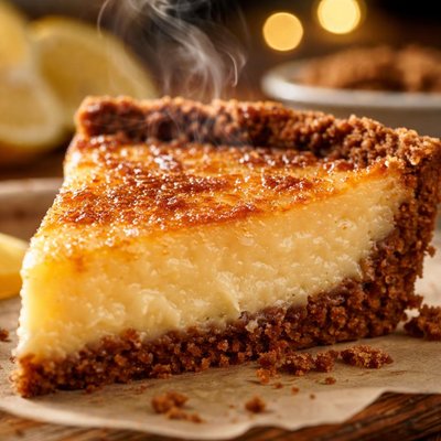 Image of Buttermilk Pie with Gingersnap Crumb Crust