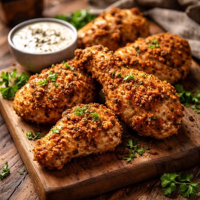 Image of Buttermilk Ranch Oven Fried Chicken
