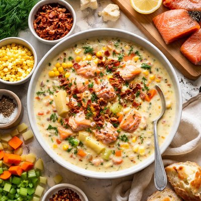 Image of Buttermilk Salmon Chowder